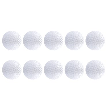 10pcs Plastic Balls Indoor Hollow Toy Balls Practice Balls for Kids Children Golfer (White)