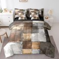 thumbnail image 1 of YST 7-Piece Ombre Gradient Comforter Set, Modern Graffiti Aesthetic Bedding, Queen – Includes Flat and Fitted Sheets, 1 of 4