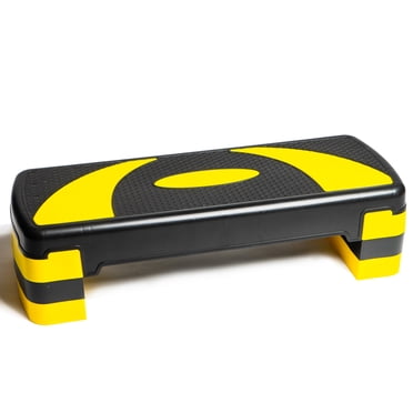 PRISP Stepper Aérobique Ajustable 78 cm, Plateforme de Pas d'Exercice à 3 Niveaux (4 Pieds'/6 Pieds'/8 Pieds') pour l'Entraînement à Domicile et la Mise en Forme
