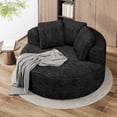 thumbnail image 1 of The Magic Home Togo Floor Sectional Sofa, Black, 1 of 13