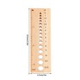thumbnail image 3 of Ovzne Wooden Crochet Ruler Geometric Template Ruler Knitting Needle Gauge On Clearance, 3 of 6