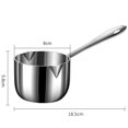 thumbnail image 3 of Pot Gravy Stainless Steel Milk Pot Small Sauce Pan Saucepan Non Stick, 3 of 7