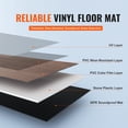 thumbnail image 3 of VEVOR Interlocking Vinyl Floor Tiles 10PCS 5.5mm Thick Deep Brown Wood Grain, 3 of 9
