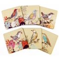 thumbnail image 1 of Inkdotpot Set of 6 Drink Coasters DecorativeNon,SlipCork Base4-inch Square PrintedCoastersEasy Clean- Birds, 1 of 8