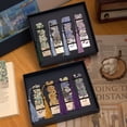 thumbnail image 4 of 1 pc Retro Floral Painting Metal Bookmark Hollow Bronzing Bookmark With Tassel For Book Club Reader Writers Book Lovers Students A, 4 of 6