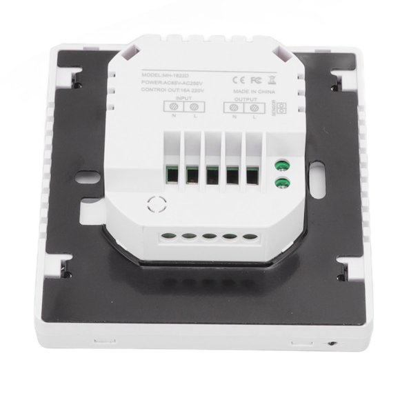 Digital Thermostat, Touch Screen AC 85V-240V White Smart Thermostat ABS Shell For Household