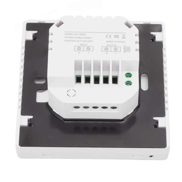 Digital Thermostat, Touch Screen AC 85V-240V White Smart Thermostat ABS Shell For Household
