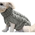thumbnail image 2 of Fashiom Pets Solid Winter Dog Sweater Knitted Warm Sleeveless Pet Clothes, 2 of 9