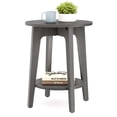 thumbnail image 1 of VASAGLE Round Side Table with Lower Shelf, End Table for Small Spaces, Nightstand for Living Room, Bedroom, Smoky Gray, 1 of 7