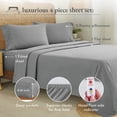 thumbnail image 4 of California Design Den - Luxury Sheets Bed 100% Cotton, 600 Thread Count, Deep Pocket, Snug Fit, Soft & Crisp Best Bedsheet Set with Sateen Weave, 4 of 5