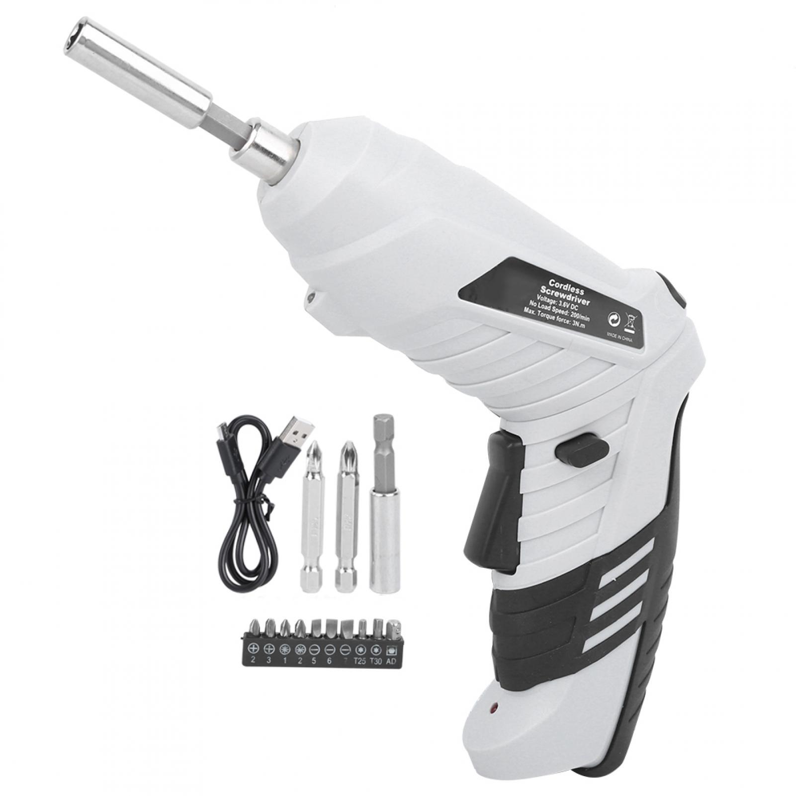 Loewten Cordless Electric Screwdriver Drill Kit Lithium‑Ion Rechargeable Screw LED Home,LED Screwdriver Drill Kit,Cordless Electric Screwdriver Drill Kit