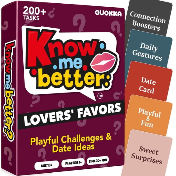 Quokka Jeu de Cartes pour Couples, Cadeaux pour Amateurs – Jeu Coquin « Dare » avec Défis Ludiques – Plaisir pour la Vraie Vie, les Soirées Galantes et les Moments Spontanés