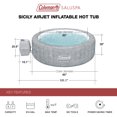 thumbnail image 3 of SaluSpa Accessoire de Cascade Spa à LED avec Jet d'Air Sicilien Spa Gonflable, 3 of 12