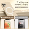 thumbnail image 4 of For Apple iPhone 16 Pro Max Magnetic Case with HaloLock Shockproof Protective Silicone Cover - Black, 4 of 5