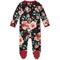 thumbnail image 4 of LSLJS Pyjama Grenouillère à Fermeture Éclair à Pieds pour Bébés Garçons Filles, Imprimé Floral, Combinaison, Pyjamas pour Enfants, 4 of 7