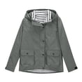 thumbnail image 4 of Imperméable pour Fillette, Imperméable Uni d'Extérieur à Capuche, Coupe-Vent, Manteau d'Extérieur, 4 of 9