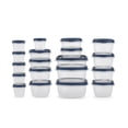 thumbnail image 1 of Rubbermaid EasyFindLids Vented Food Storage Containers, Set of 18 (36 Pieces Total), Insignia Blue, 1 of 9
