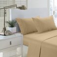 thumbnail image 2 of Martha Collection 1800 Series Embossed Deep Pocket Sheet Set - Super Soft & Wrinkle Free - Luxurious Bed Sheets Set (California King, Taupe), 2 of 2