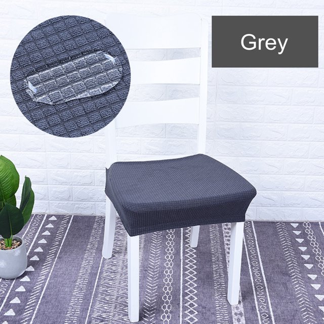 Stretch Dining Chair Seat Covers for Dining Room Removable Anti-Dust Chair Seat Protector Slipcovers