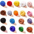 thumbnail image 4 of Namzi 250g Wool Roving Yarn, Fiber Roving Wool Top, Wool Felting Supplies, Pure Wool, Chunky Yarn, Spinning Wool Roving for Needle Felting Wet Felting DIY Hand Spinning ,Blue, 4 of 4
