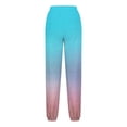 thumbnail image 2 of Erwazi Sweatpants for Women Gradient Printed Drawstring Loose Joggers with Pockets Fall Winter Comfy Workout Gym Running Pants, 2 of 3