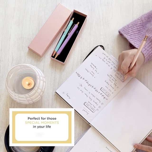 WIFKLSIIPG Stylo Amusant Trois Pièces Stylo à Bille Stylo Cool pour Femme Stylo Journal Stylo Mignon Ensemble de Stylos 5 ml