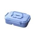 thumbnail image 2 of BUTASY Bento Box Plastic Lunch Box Simply Divided Lunch Box Outdoor Sealed Portable Fast Food Box Student and Office Worker Bento Box Lunch Box, 2 of 6