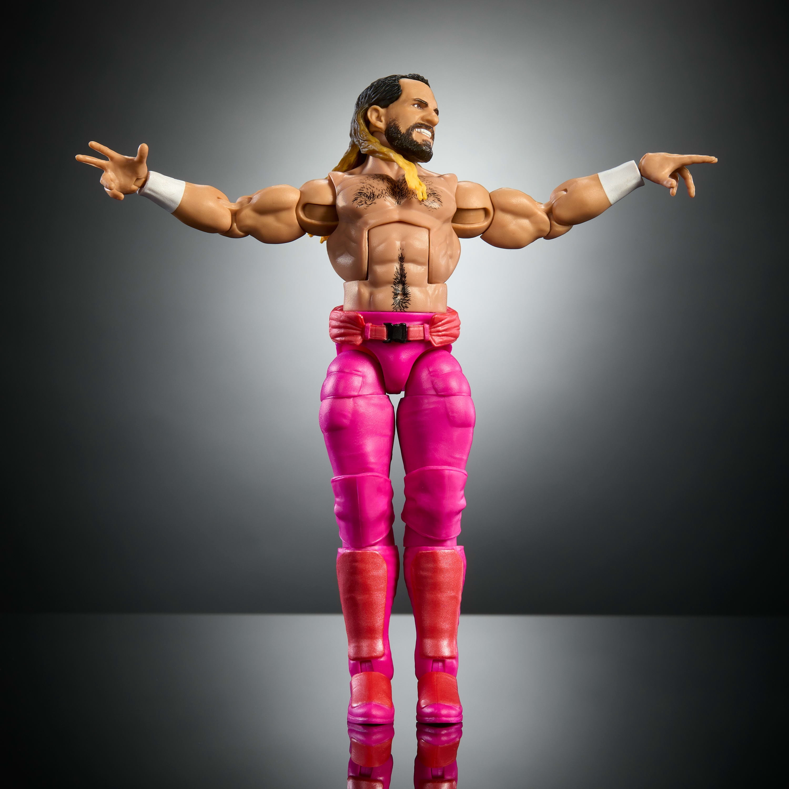 WWE-Figurine articulée collection Élite avec éléments Seth Rollins