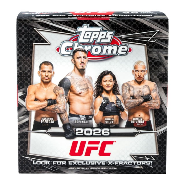 2026 Topps Chrome UFC Trading Cards Mega Box