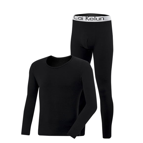 Yuyuzo Mens Thermal Underwear Sets 2 Piece Pajama Long Johns Pants Sets Soft Lined Base Layer Underwear