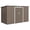 Light Grey, variant on Outsunny 9' x 4' Metal Storage Shed, Garden Tool House with Floor Foundation, Double Sliding Doors, Air Vents for Backyard, Patio, Lawn, Green