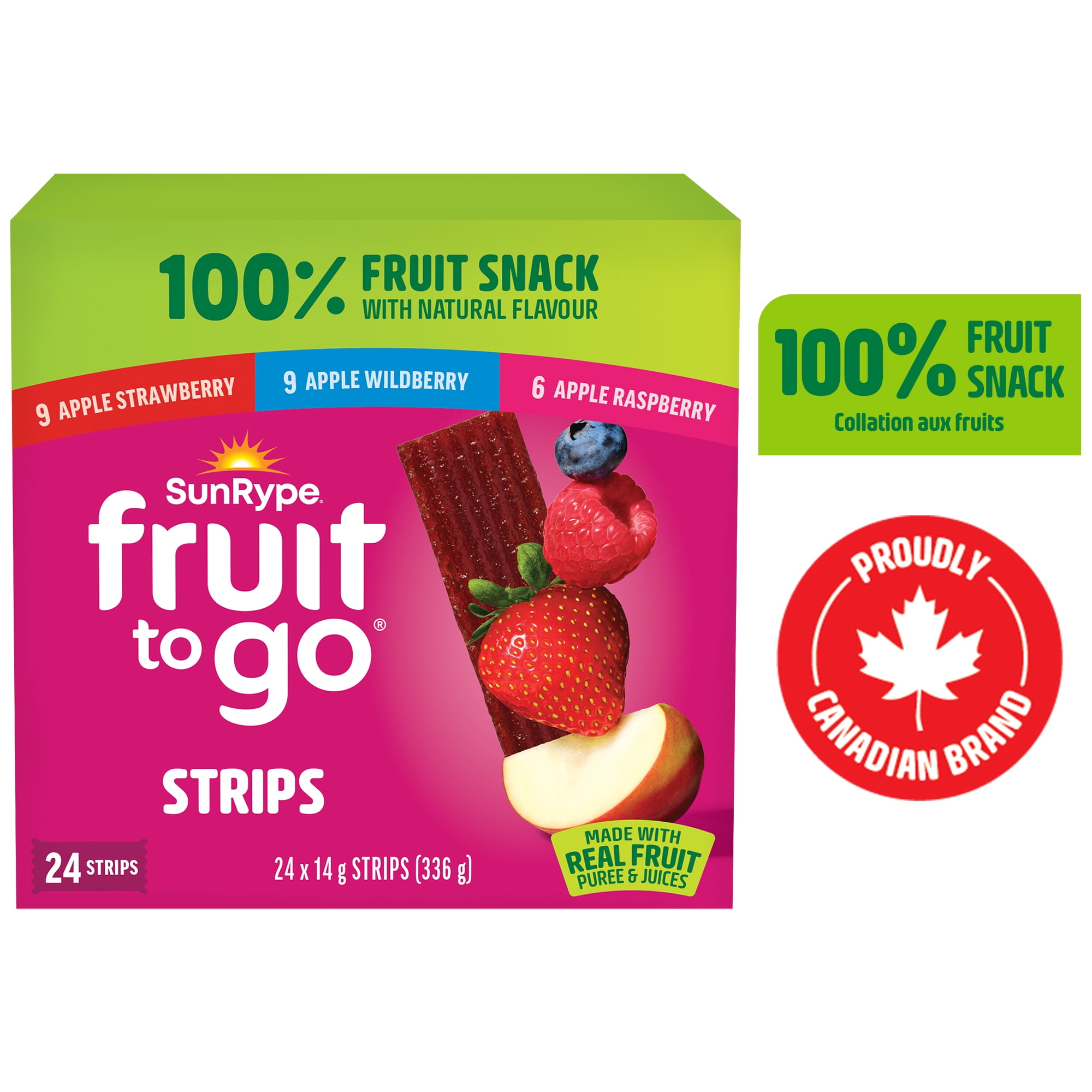 Sun-Rype Products Ltd Sunrype Fruit To Go 100% Fruit Snack 336 G