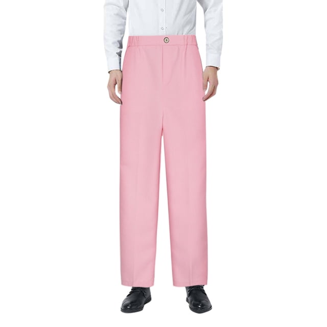 PMVFHDE Liquidation Pantalon d'Automne Garçons Pantalon Habillé à devant Plat Taille Ajustable Poches avant Coupe Jambe Droite Pantalon Rose, 3-4 Ans