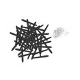 thumbnail image 2 of 50x Dart Shafts 2BA Darts Accessories with Protection pro professional screw thread Rings 45mm Black, 2 of 8