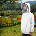 thumbnail image 4 of Veste d'Apiculture, Pliable, Efficacement, Double Fermeture Éclair, Veste de Voile d'Apiculture, pour la Protection, Apiculteur,, 4 of 8