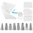 thumbnail image 2 of 14 Piece Kit – Stainless Icing Nozzle Tips & Piping Bags Set For Baking Cupcake Cookie – Decorating Tools, 2 of 9