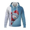 thumbnail image 1 of Tenmix Sweat à Capuche Homme Impression 3D Coupe Régulière Noël avec Cordon de Serrage Style R S, 1 of 2
