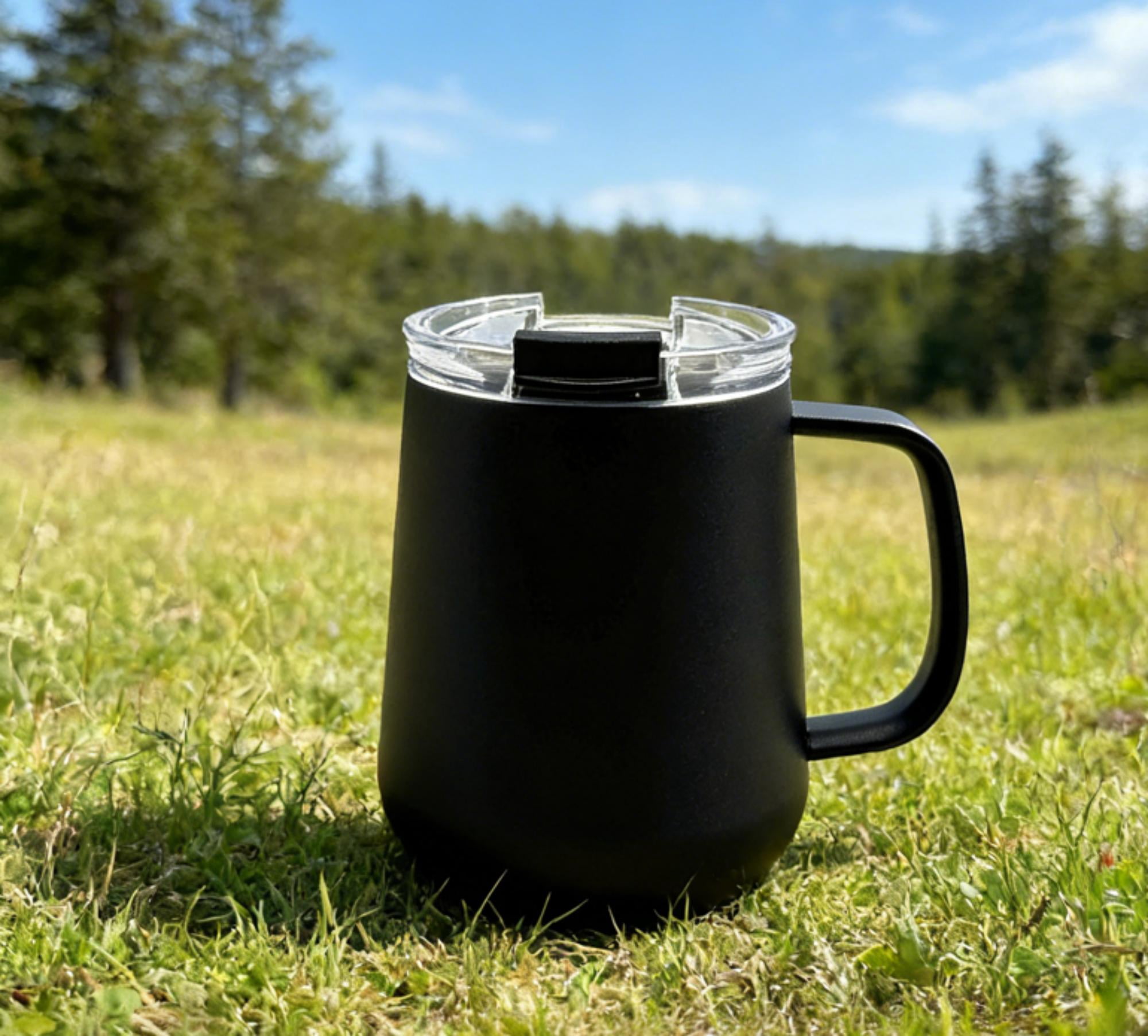 Mainstays 11oz Ms Mug Black SS304 inside + SS201 outside, PP, PCTG,Silicone