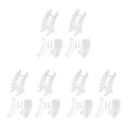 thumbnail image 2 of Decodeary 4pack/lot Easy Cleaning Ballpoint Pen Display Stand Unique Durable Plastic Transparent Color 3Set, 2 of 6