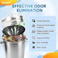 thumbnail image 3 of KEEPOW 6.7 Inch Compost Bin Filter Replacement for Kitchen Compost Bin Countertop, 10-Pack Charcoal Filters for Compost Bucket, Activated Carbon Filter for Compost Pail Counter Refill Sets, 10001F, 3 of 8