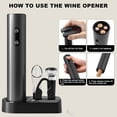 thumbnail image 5 of Product Classification Set — Automatic Opener for Red Ergonomic Corkscrew with Seal Stainless Steel Craftsmanship, 5 of 5