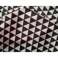 thumbnail image 4 of oneOone Silk Tabby Black Fabric Triangle Craft Projects Decor Fabric Printed By The Yard 42 Inch Wide - FS, 4 of 4