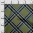 thumbnail image 1 of oneOone Cotton Silk Fabric Tartan Check Printed Craft Fabric BTY 42 Inch Wide, 1 of 4