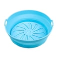 thumbnail image 1 of EGNMCR Tapis de Cuisson Casserole de Friteuse Doublures Rondes Réutilisables Doublures de Panier de Friteuse Accessoires - Remplacement des Doublures en Papier Parchemin -[8.2 Pouces] Bol en silicone, 1 of 2