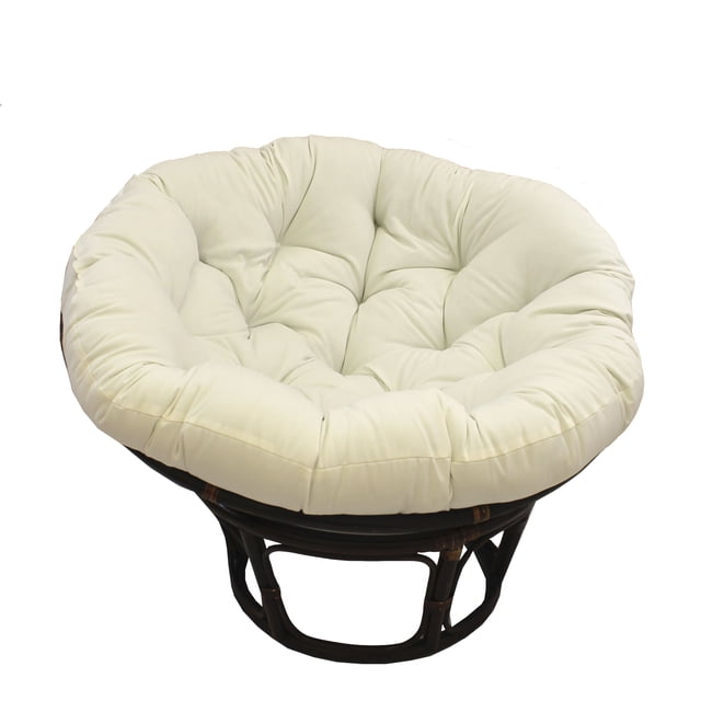44-inch Solid Twill Papasan Cushion (Fits 42-inch Papasan Frame) - Egg Shell