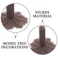 thumbnail image 2 of SHISUYAN 50Pcs Miniature Model Trees Base Diorama Train Scenery Mini Tree Feet Stand For Diy Railway Landscape Sand Table Decor Light Brown, 2 of 8