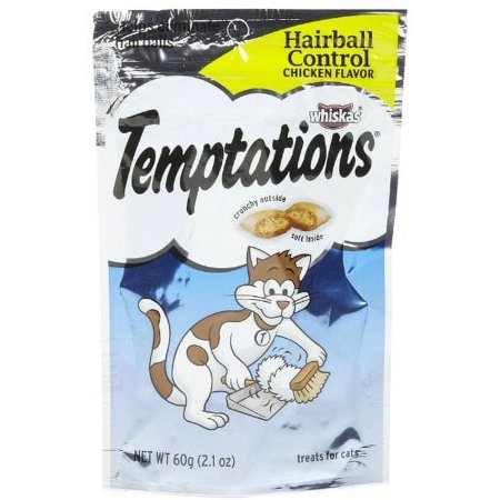 Pedigree Whiskas Temptations Contrôle des Boules de Poils au Poulet, 2,12 Oz