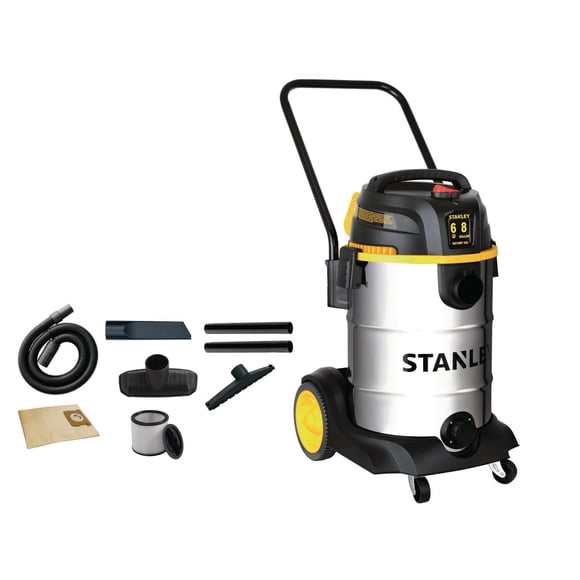 Stanley 8 Gallon Wet/Dry Stainless Steel Vacuum