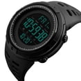 thumbnail image 3 of serony 1251 Mens Digital Sports Watch Waterproof Stopwatch Countdown Black, 3 of 9
