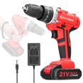 thumbnail image 1 of Household Multifuctional 21V Electric Drill 3 Working Modes 2 Speed Control Stepless Speed Regulation Rotation Ways Adjustment 25 Gears of Torques Adjustable Lithium Screwdriver, 1 of 8